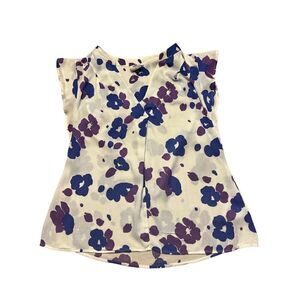 CAbi Violet top floating flowers style 5896 sz S